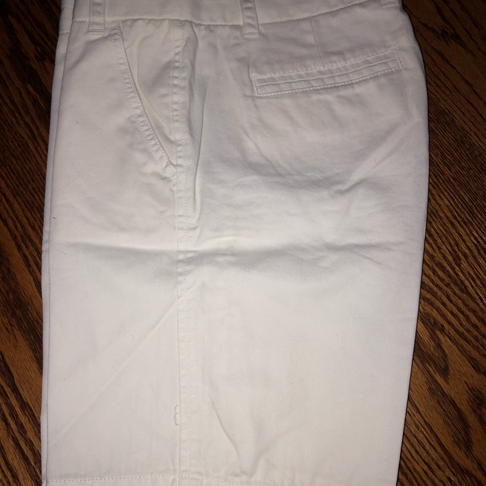 J CREW size 0 white chino shorts - NWT
